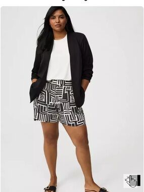 Torrid Black Challis Blazer - Size 2
